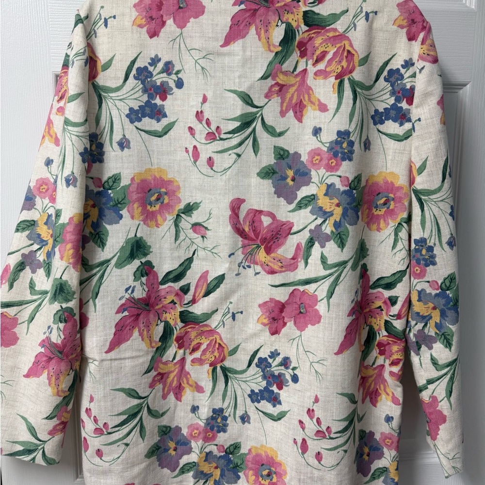 Elegant Floral Women's Blazer - Picture 5 of 9